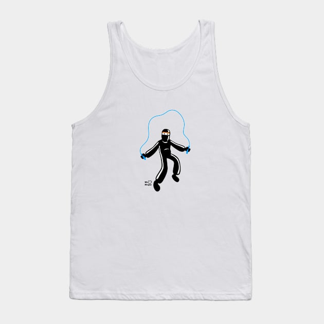 Ninja skipping with skipping rope! Tank Top by weheartninjas